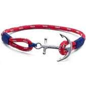 Tom Hope Bracelet bleu arctique, (16.50 cm, Argent, Matières plastiques)