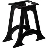 vidaXL Pieds de table basse 2 pcs. avec pied bombé A-Cadres en fonte
