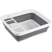 Wenko Egouttoir à vaisselle, Égouttoir à vaisselle, Blanc, Gris