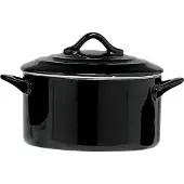 COSY&TRENDY Cocotte Noire Avec Couvercle 1l D17xh8cmrond