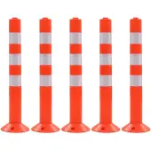 vidaXL Borne de contrôle du trafic 5 pcs Plastique 75 cm