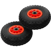 vidaXL Roue de diable 2 pcs PU solide 3.00-4 (260 x 85 mm)142971
