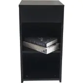 Vdd Table de chevet, Meuble d'entrée, 35x35x65 cm, Noir