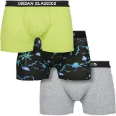 Urban Classics Boxers bleu / bleu nuit / jaune / gris