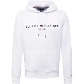 Tommy Hilfiger Sweat-shirt 'Logo Embroidery Flex Drawstring' bleu marine / rouge / blanc