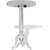 Super Merchant Table auxiliaire ronde Aluminium Argenté