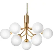 Nuura Apiales 9 Suspension Brushed Brass|Opal White