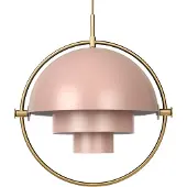 Gubi Suspension , Multi-Lite, dimmable, Or / laiton, Salon / séjour, Métal, Design