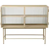 Ferm Living Haze Buffet Reeded Glass|Cashmere