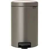 Brabantia NewIcon Poubelle à pédale 5 Litres Platine