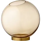 AYTM Globe - Vase Ø21 cm | Amber | Gold