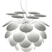 Marset Suspension , Discocó, dimmable, Blanc, Salon / séjour, Plastique, Design