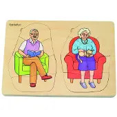 Beleduc Layer Puzzle Grand-mère et grand-père