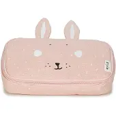 Trixie Trousse à crayons rectangulaire - Mrs Rabbit - trousse d'école rose pour enfants