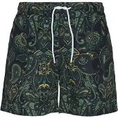Urban Classics Shorts de bain jaune / vert / vert foncé