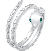 Elli Bague 'Pinky' vert / argent