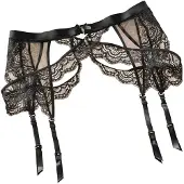 Petite fleur GOLD Porte-jarretelles noir