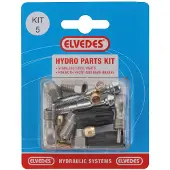 Elvedes M8 + Banjo Shimano M666/m675/m785/m985 kit hydraulique argenté argenté Taille unique