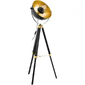 Eglo Lampadaire COVALEDA noir et laiton 49618