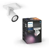 Philips Hue Argenta Spot Monté en Surface White and Color - Blanc - 1 Spot