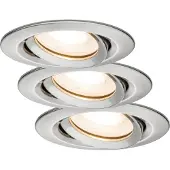 Paulmann LED à encastrer Nova Plus, set de 3, orientable