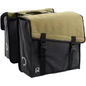 Willex Sacoche double de vélo 101 Toile 30 L Vert et noir