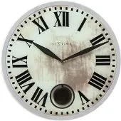 Nextime - 8162 - Horloge Murale - 43cm - blanc - Romana