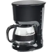 Bestron Cafetière avec plaque chauffante, pour café moulu filtre, 10 tasses, 750 watts, noir