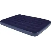 Avenli Matelas gonflable avec pompe et oreillers, , PVC, 203x152x22 cm, Bleu marine