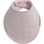 Babys Only Bavoir bandana Sparkle rose-argent mêlé