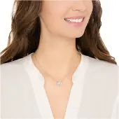Swarovski Chaîne 'Una' argent