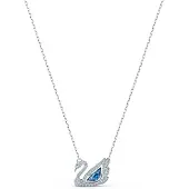 Swarovski Collier - - Dancing Swan - Bleu - Cristaux - Plaqué rhodium