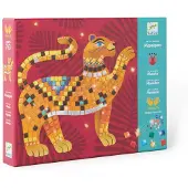 Djeco Collage Of Mosaic Pictures In The Jungle Rose