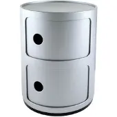 Kartell Componibili Classic Unité de Rangement Silver | 2 doors