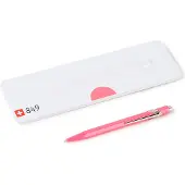 Caran d'Ache CARADACH POPLINE STYLO BILLE FLUO ROSE