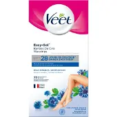 Veet Easy-Gel Bandes de cire pour le corps et les pieds pour peau sensible 20 pcs