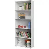 Casaria Étagère bibliothèque Vela 190x28x60cm blanche