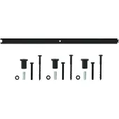 Intersteel 23450114 - Rail intermédiaire 90cm pour système de porte coulissante acier noir mat