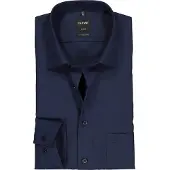 Olymp Chemise Luxor Coupe Moderne Bleu Foncé