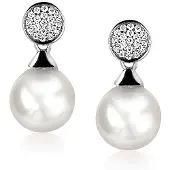 Zinzi Clous d'oreilles en argent avec perle