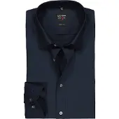 Olymp Chemise Level Five Manches Extra Longues Coupe Slim Bleu M