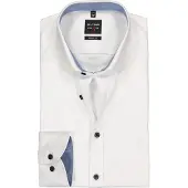 Olymp Level Five Body Fit Chemise blanc, Faux uni