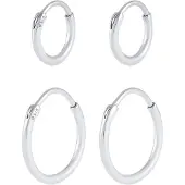KUZZOI Boucles d'oreilles 'Creolen' argent