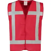 Tricorp 453014FluorredM-L Vest Reflectie (L, M)