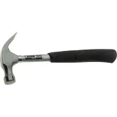 Bahco Steel Nail Hammer With Rubber Grip Tubular Handle 230g Argenté