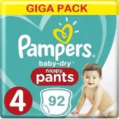 Pampers Baby-Dry Pants Couches Taille 4 (Maxi) 8-15 Kg X 23