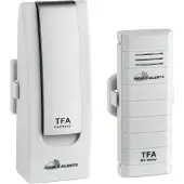 Suomen Lämpömittari TFA - Starter-Set mit Temperatursender WEATHERHUB 31.4001.02 - weiß