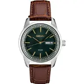 Seiko SNE529P1 Montre Homme Solaire Marron/Vert