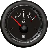 VETUS Oil Pressure Gauge 12-24v Argenté 52 mm