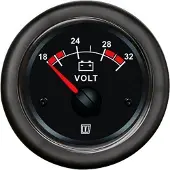 VETUS Voltmètre 20-32v argent 52 mm argent 52 mm